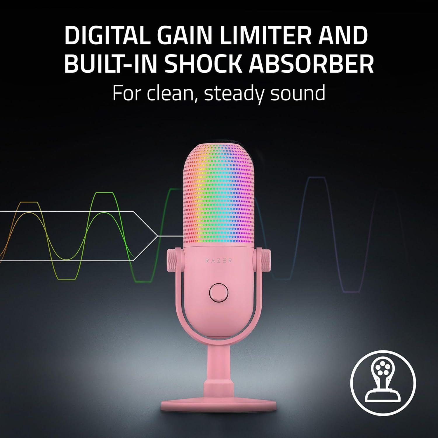 Refurbished Razer Seiren V3 Chroma Condenser USB Microphone   - Reebelo Ireland