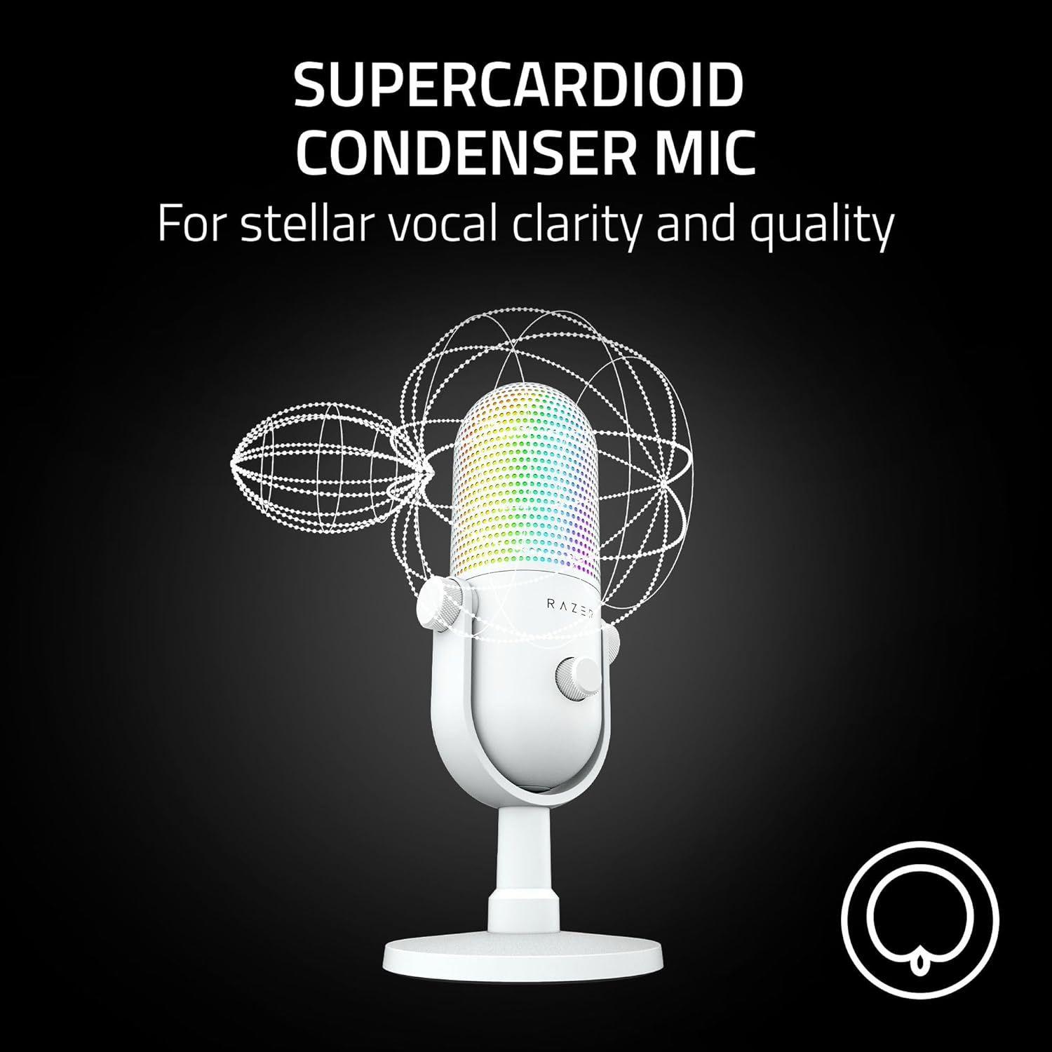 Refurbished Razer Seiren V3 Chroma Condenser USB Microphone   - Reebelo Ireland