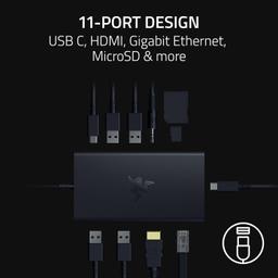 Refurbished Razer USB-C Dock 11 Port Docking Station for Laptops - Reebelo Ireland