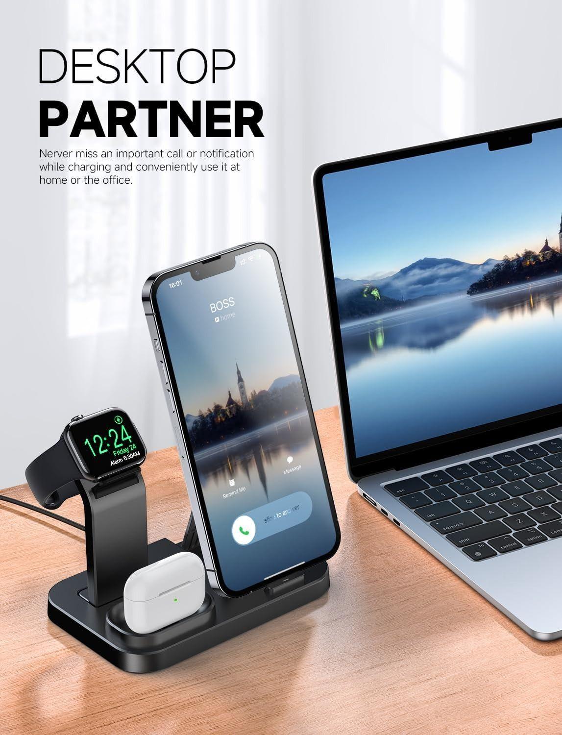 Refurbished RJR Updated 3 in 1 Charging Station for Apple Devices - Reebelo Ireland