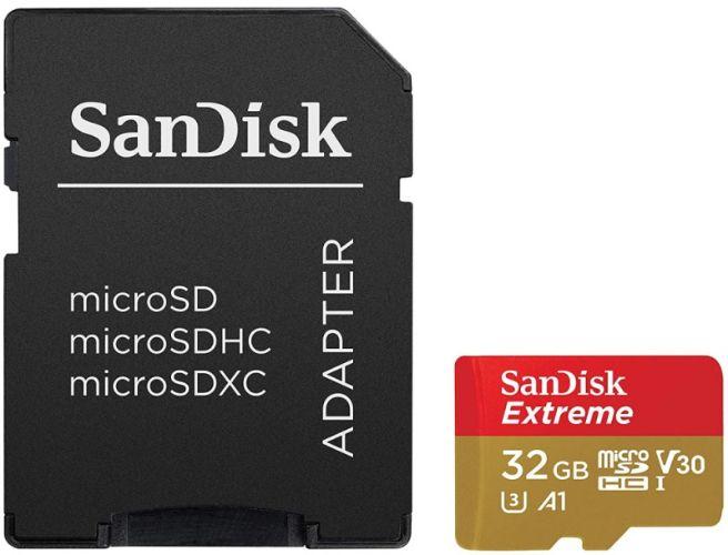 Refurbished SanDisk Extreme microSD UHS-I Card (Up to 160MB/s) with Adapter - Reebelo Ireland