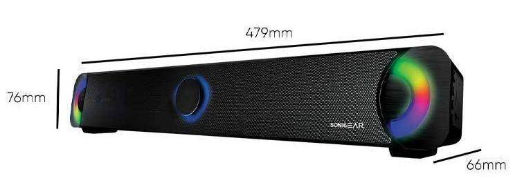 Refurbished SonicGear BT300 with 7 Colours LED For TV Pro Speaker - Reebelo Ireland