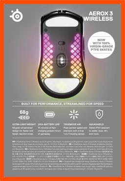 Refurbished SteelSeries Aerox 3 Wireless Gaming Mouse - Reebelo Ireland