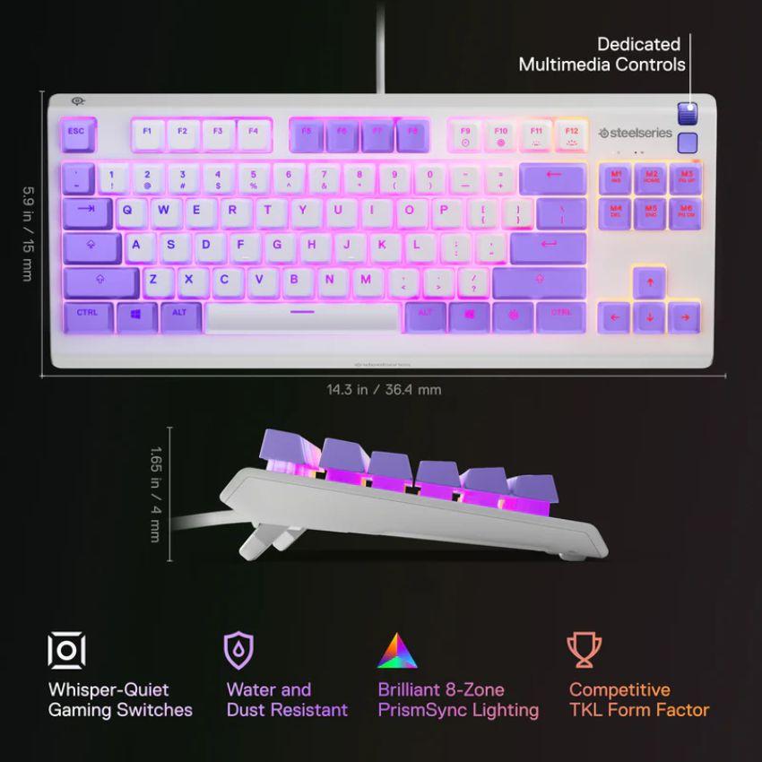 Refurbished SteelSeries Apex 3 TKL Wired RGB Lighting Gaming Keyboard - Reebelo Ireland