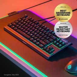 Refurbished SteelSeries Apex 3 TKL Wired RGB Lighting Gaming Keyboard - Reebelo Ireland