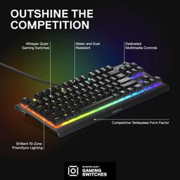Refurbished SteelSeries Apex 3 TKL Wired RGB Lighting Gaming Keyboard - Reebelo Ireland