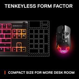 Refurbished SteelSeries Apex 3 TKL Wired RGB Lighting Gaming Keyboard - Reebelo Ireland