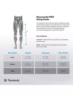 Refurbished Therabody RecoveryAir Pro Compression Boots (Medium) - Reebelo Ireland