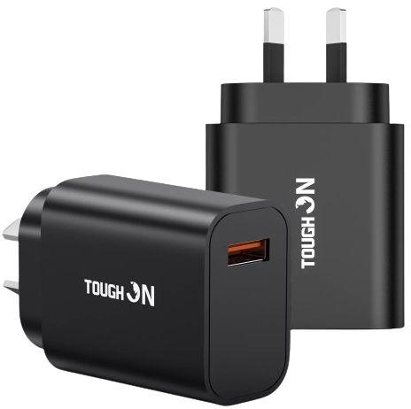 Refurbished Tough On 18W USB A Fast Charge Wall Charger - Reebelo Ireland