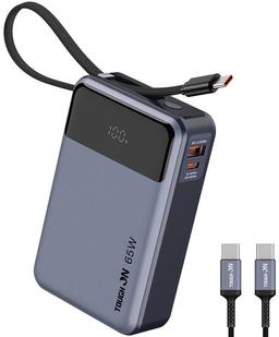 Refurbished Tough On 65W 20000mAh Power Bank Built-in USB-C Cable - Reebelo Ireland