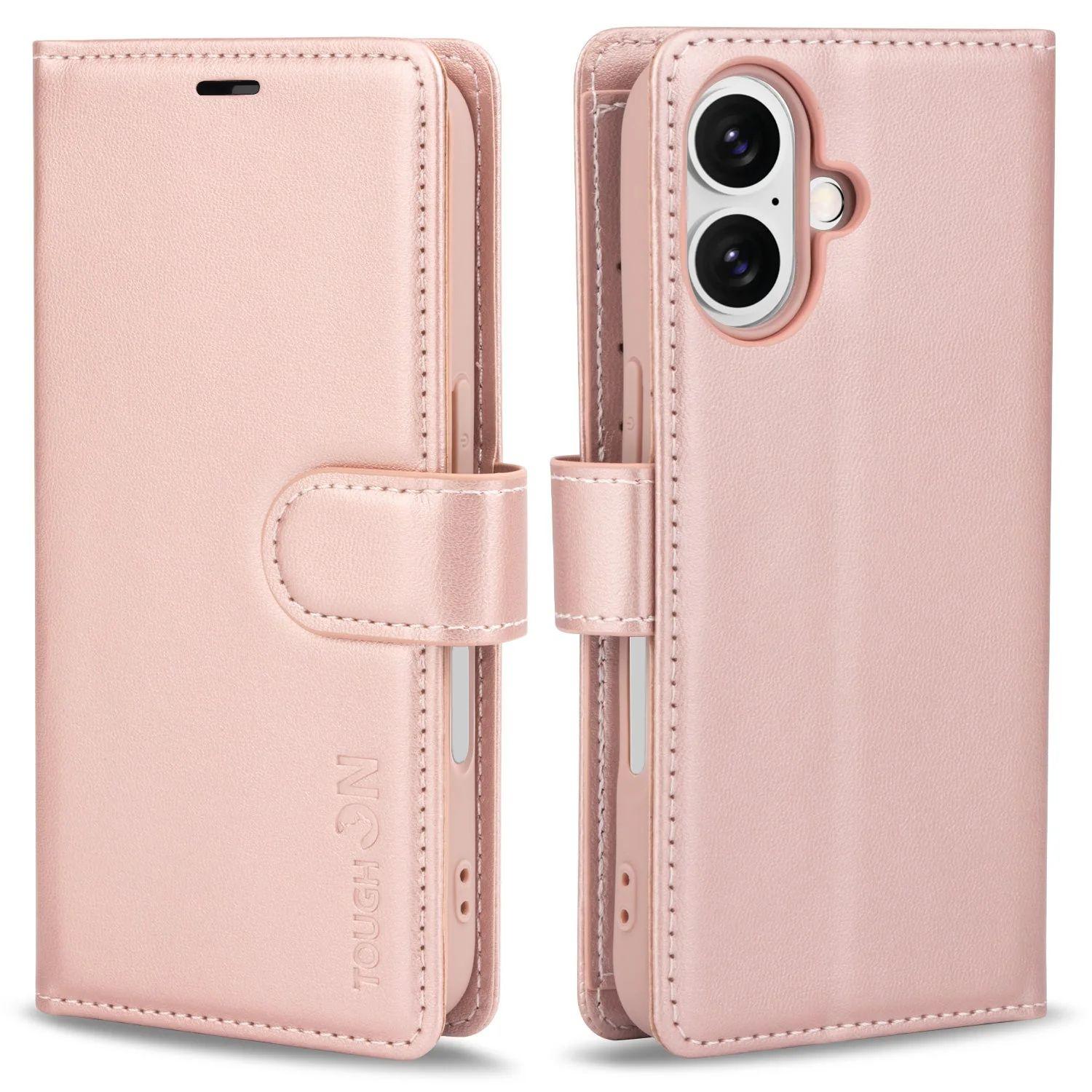Refurbished Tough On Flip Wallet Leather Phone Case for iPhone 16 - Reebelo Ireland