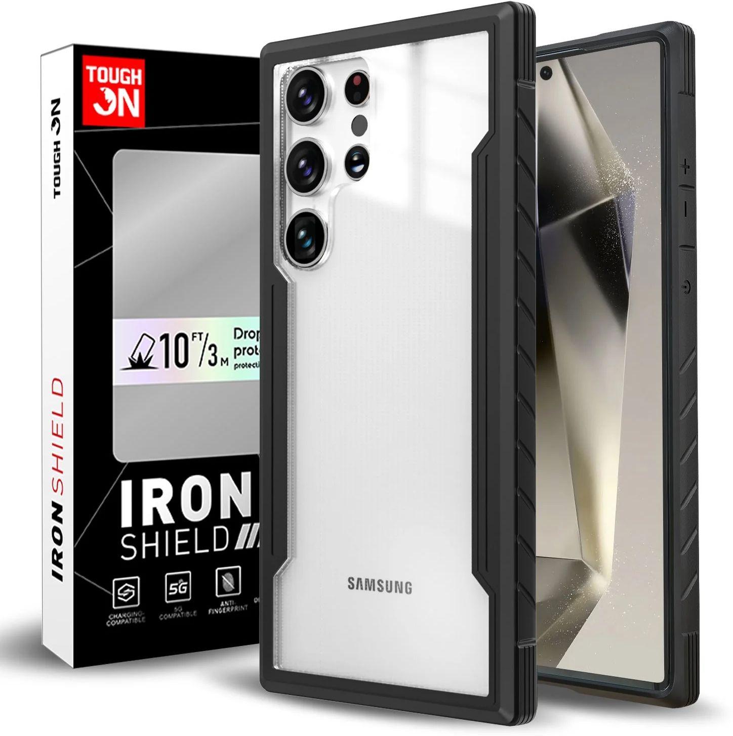 Refurbished Tough On Phone Case Iron Shield for Galaxy S24 Ultra - Reebelo Ireland