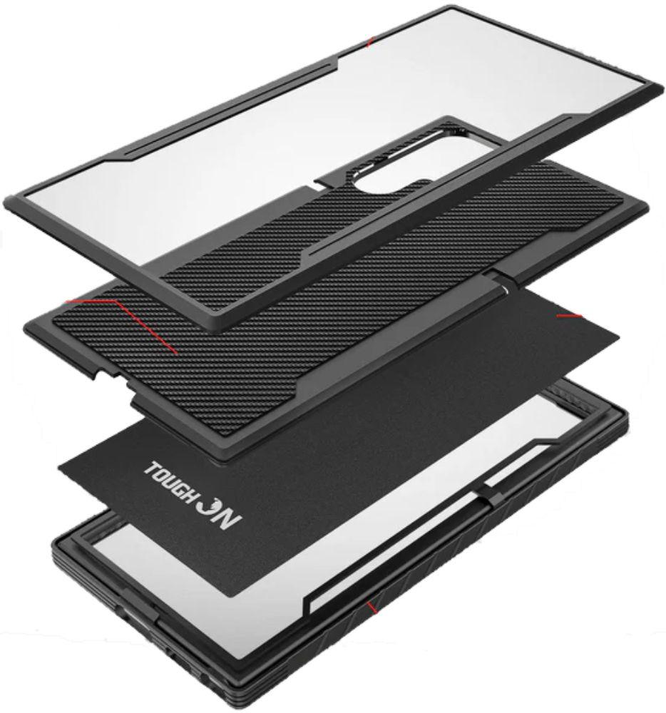 Refurbished Tough On Phone Case Iron Shield for Galaxy S24 Ultra - Reebelo Ireland