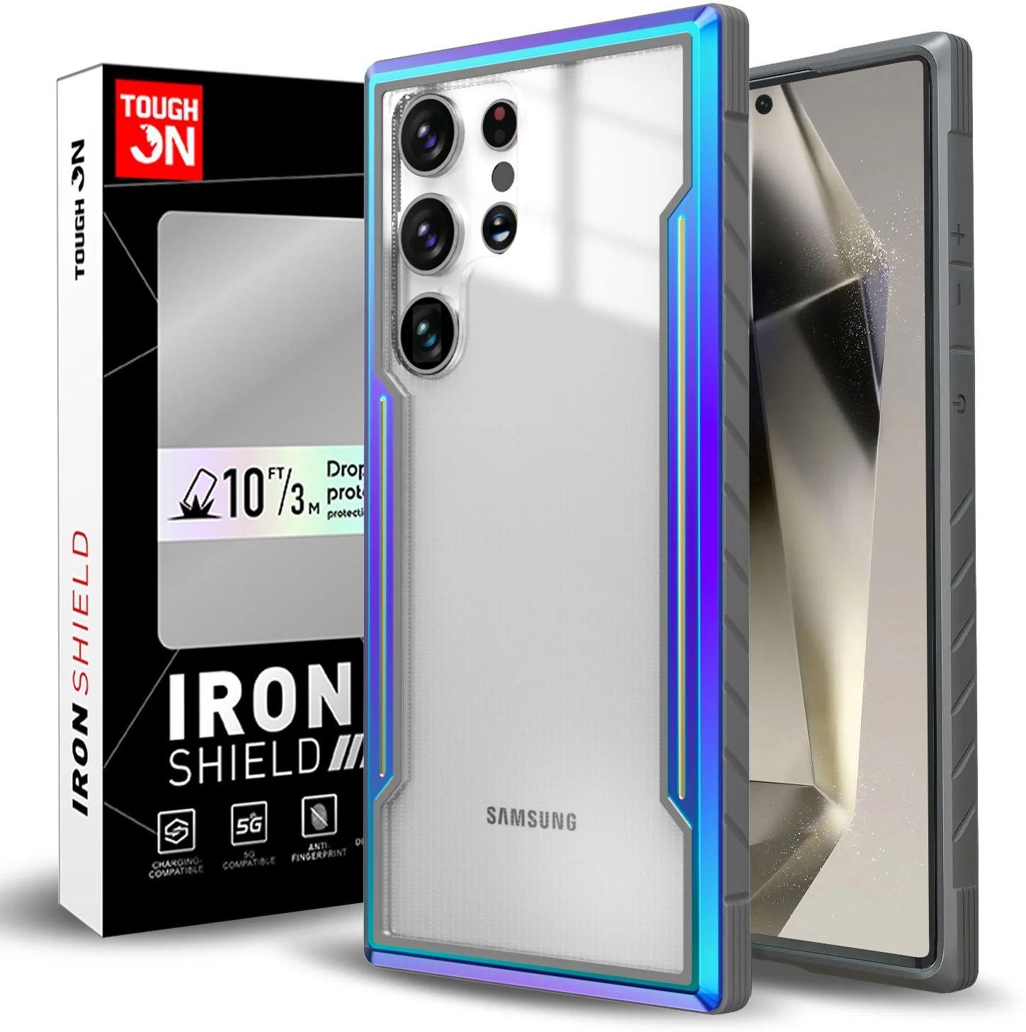 Refurbished Tough On Phone Case Iron Shield for Galaxy S24 Ultra - Reebelo Ireland