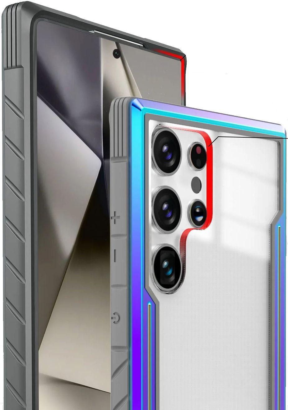 Refurbished Tough On Phone Case Iron Shield for Galaxy S24 Ultra - Reebelo Ireland