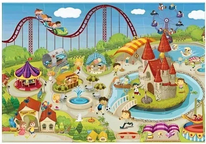 Refurbished Tristar Large Puzzle - Amusement Park Theme (60pcs) - Reebelo Ireland