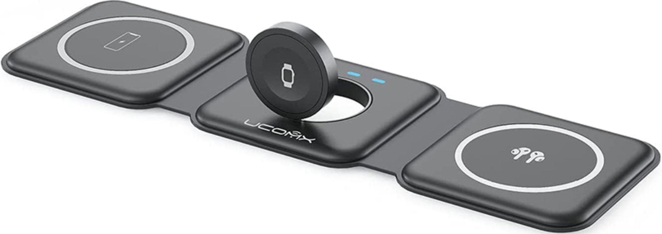 Refurbished UCOMX Nano 3 in 1 Wireless Charger with Adapter   - Reebelo Ireland