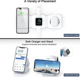 Refurbished UCOMX Nano 3 in 1 Wireless Charger with Adapter   - Reebelo Ireland