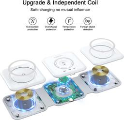 Refurbished UCOMX Nano 3 in 1 Wireless Charger with Adapter   - Reebelo Ireland