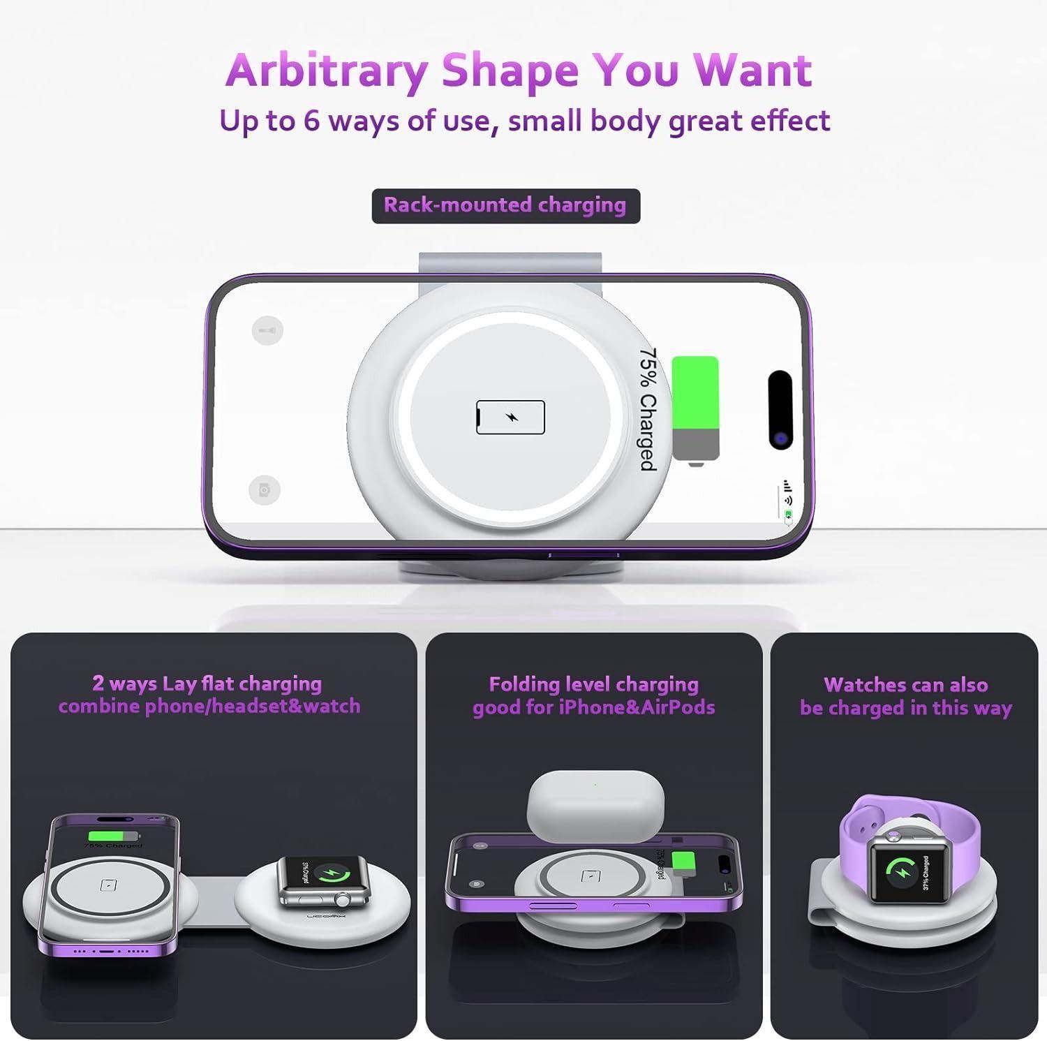 Refurbished UCOMX Nano Mini Magnetic 2 in 1 Wireless Charger - Reebelo Ireland