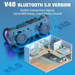 Refurbished Vanzon V40 Waterproof Portable Wireless Speaker - Reebelo Ireland