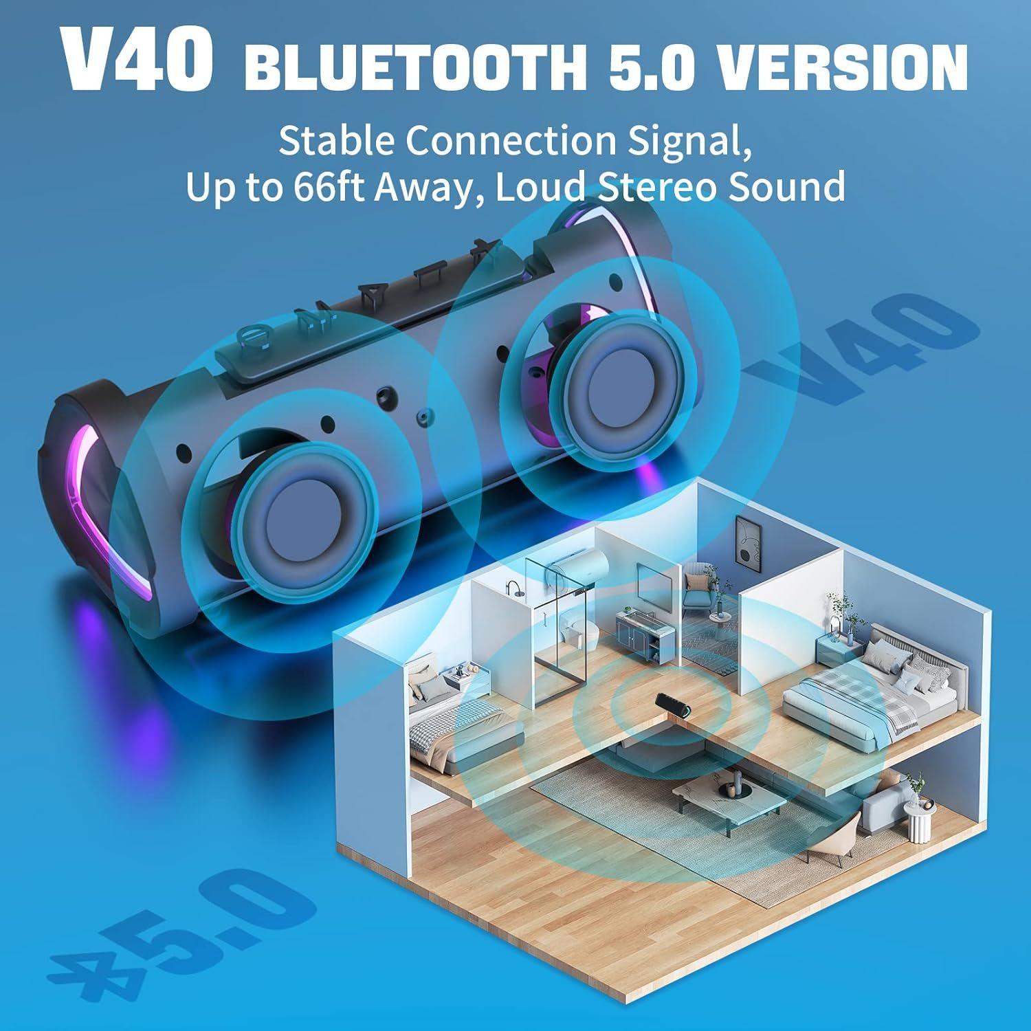 Refurbished Vanzon V40 Waterproof Portable Wireless Speaker - Reebelo Ireland