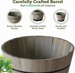 Refurbished VegTrug Build a Barrel Kit Planter 46cm - Reebelo Ireland