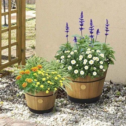 Refurbished VegTrug Build a Barrel Kit Planter 46cm - Reebelo Ireland