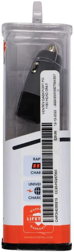 Refurbished Ventev 20W DashPort R1240 USB C Car Charger - Reebelo Ireland
