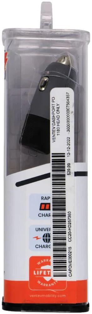 Refurbished Ventev 20W DashPort R1240 USB C Car Charger - Reebelo Ireland