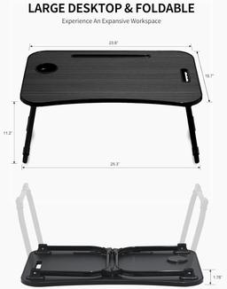 Refurbished Zeaptac Laptop Bed Desk Foldable Lap Table - Reebelo Ireland