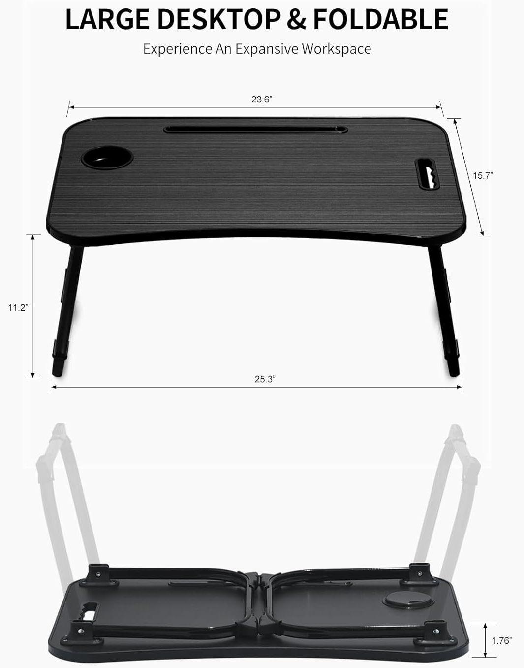 Refurbished Zeaptac Laptop Bed Desk Foldable Lap Table - Reebelo Ireland