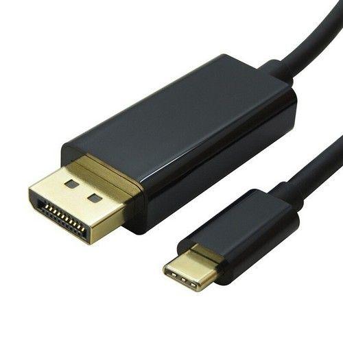 Refurbished 8ware 2m USB-C to DP DisplayPort Cable Adapter Male to Male iPad Pro Macbook Air Samsung Galaxy S10 MS Surface - Reebelo Ireland
