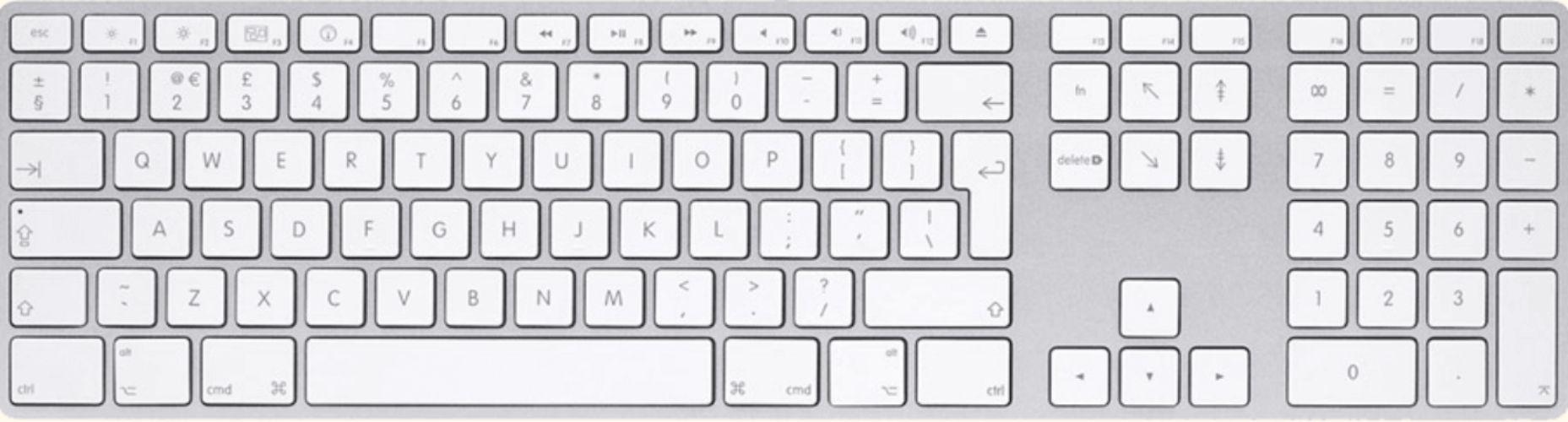 Refurbished Apple Magic Keyboard with Numeric Keypad (British English) - Reebelo Ireland