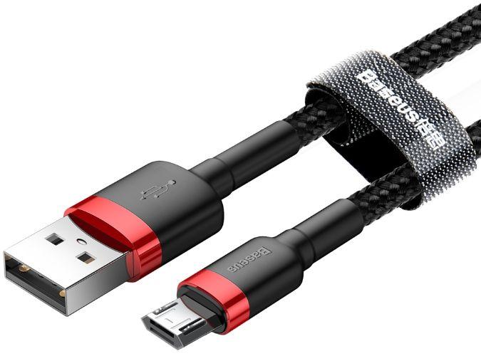Refurbished Baseus Phone Cable Cafule Fast Charging USB to Micro USB 1.5A (2M) - Reebelo Ireland