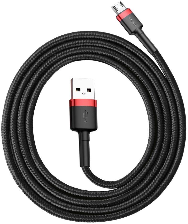Refurbished Baseus Phone Cable Cafule Fast Charging USB to Micro USB 1.5A (2M) - Reebelo Ireland