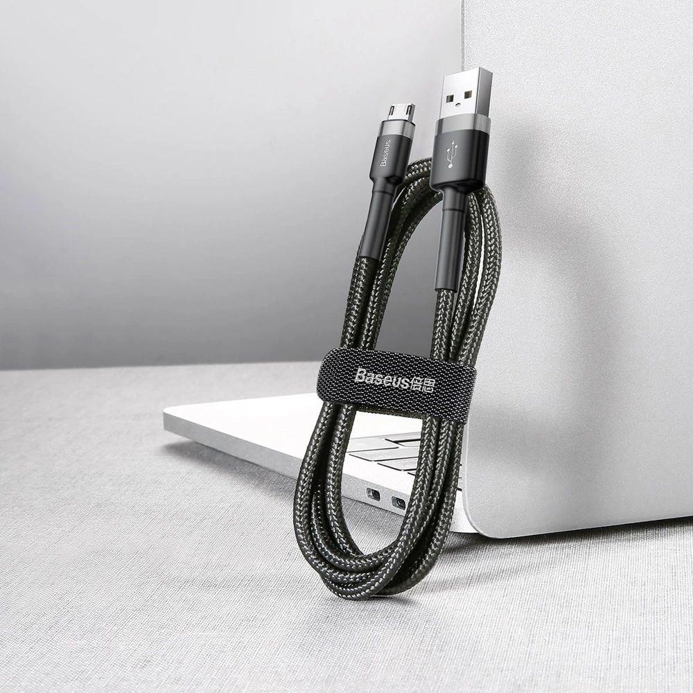 Refurbished Baseus Phone Cable Cafule Fast Charging USB to Micro USB 1.5A (2M) - Reebelo Ireland