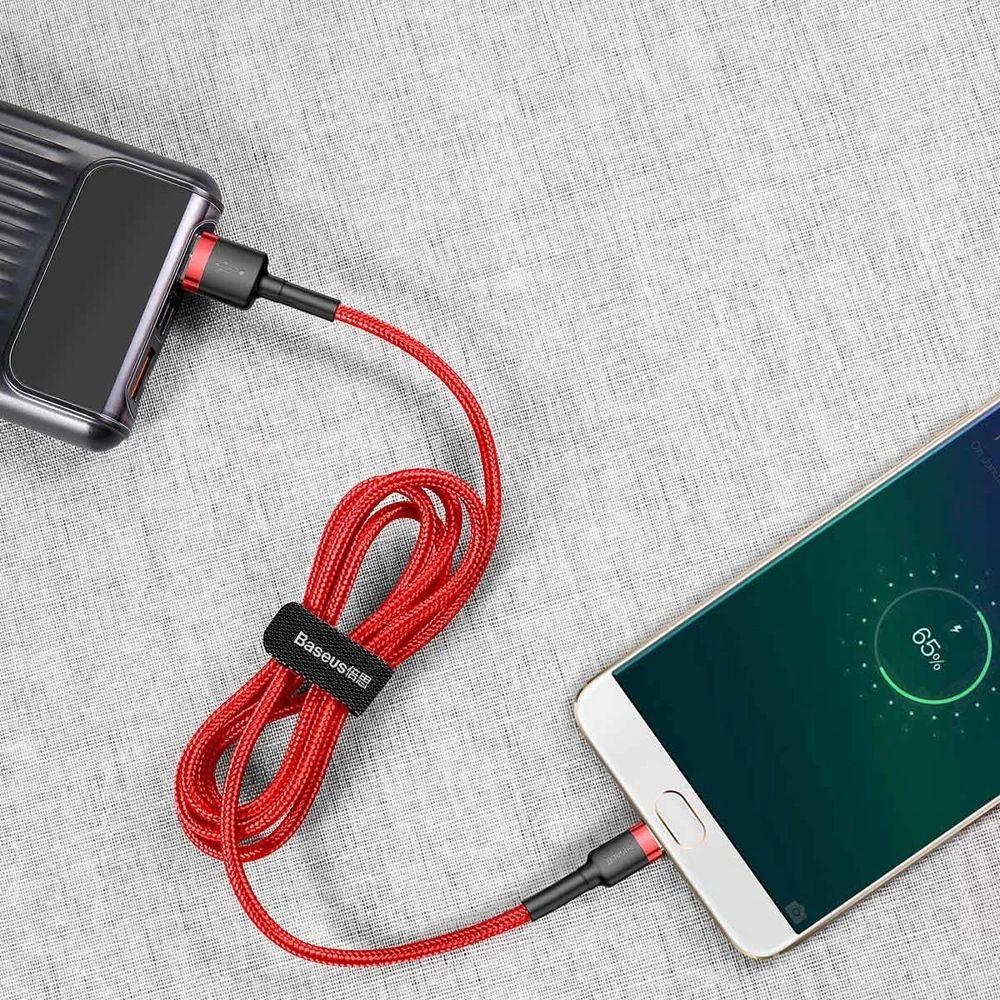 Refurbished Baseus Phone Cable Cafule Fast Charging USB to Micro USB 1.5A (2M) - Reebelo Ireland
