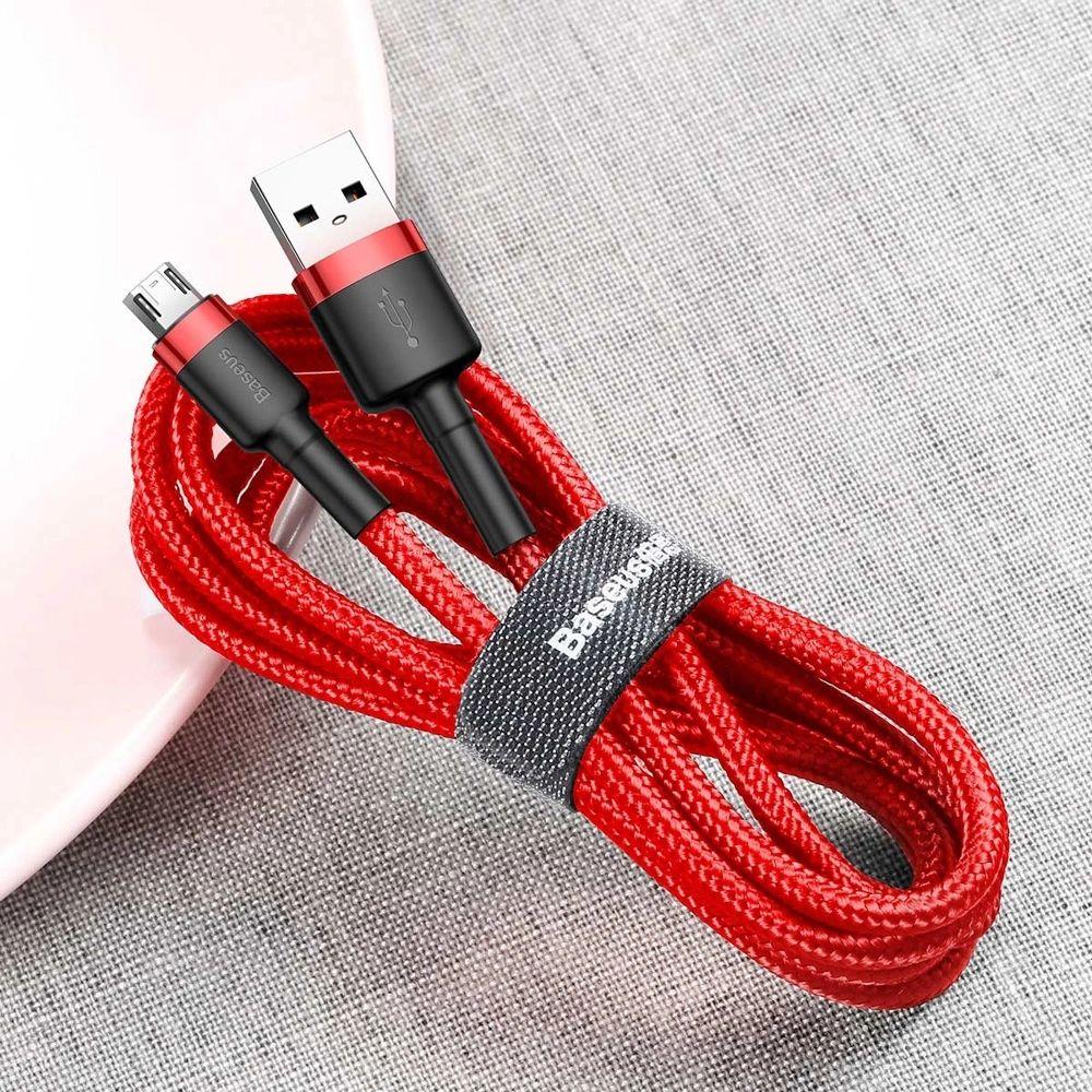 Refurbished Baseus Phone Cable Cafule Fast Charging USB to Micro USB 1.5A (2M) - Reebelo Ireland