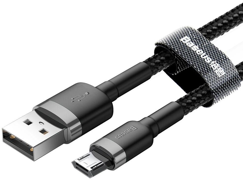 Refurbished Baseus Phone Cable Cafule Fast Charging USB to Micro USB 2A (3M) - Reebelo Ireland
