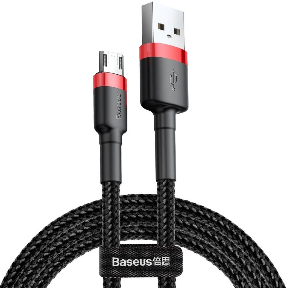 Refurbished Baseus Phone Cable Cafule Fast Charging USB to Micro USB 2A (3M) - Reebelo Ireland