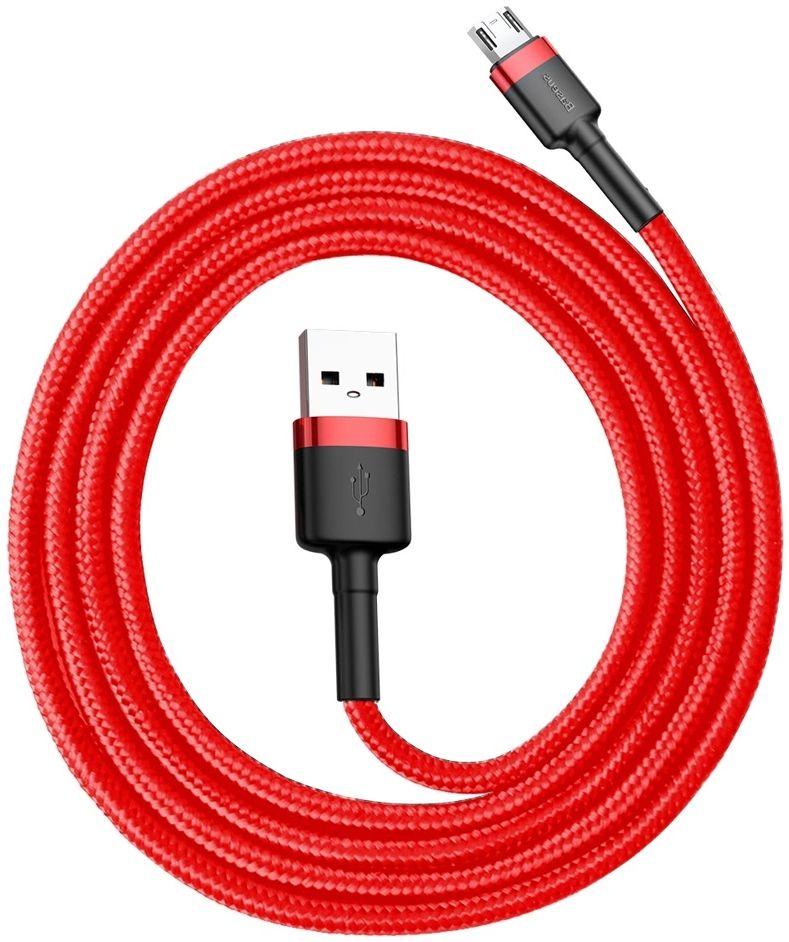 Refurbished Baseus Phone Cable Cafule Fast Charging USB to Micro USB 2A (3M) - Reebelo Ireland