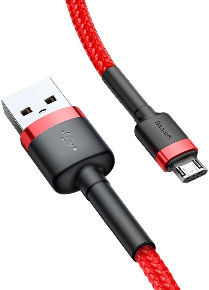 Refurbished Baseus Phone Cable Cafule Fast Charging USB to Micro USB 2A (3M) - Reebelo Ireland