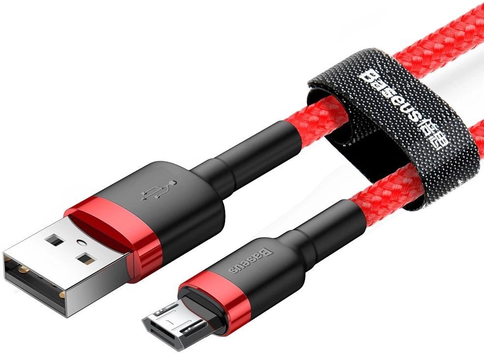 Refurbished Baseus Phone Cable Cafule Fast Charging USB to Micro USB 2A (3M) - Reebelo Ireland