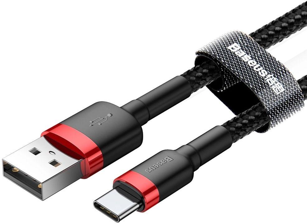 Refurbished Baseus Phone Cable Cafule Fast Charging USB to Type-C USB 2A (2M) - Reebelo Ireland