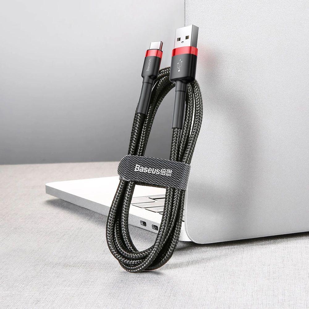 Refurbished Baseus Phone Cable Cafule Fast Charging USB to Type-C USB 2A (2M) - Reebelo Ireland