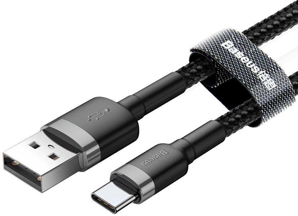 Refurbished Baseus Phone Cable Cafule Fast Charging USB to Type-C USB 2A (2M) - Reebelo Ireland