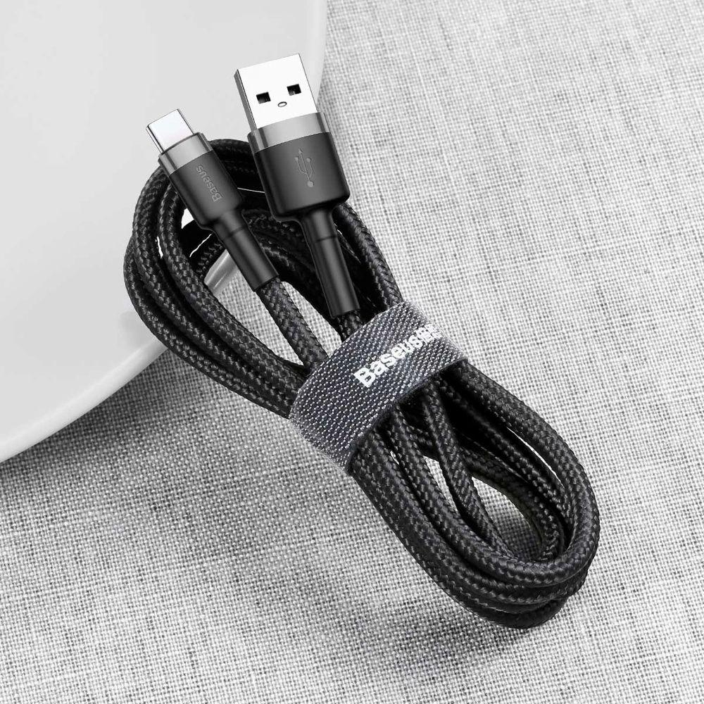 Refurbished Baseus Phone Cable Cafule Fast Charging USB to Type-C USB 2A (2M) - Reebelo Ireland