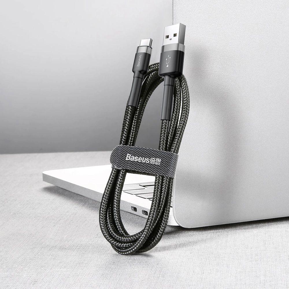 Refurbished Baseus Phone Cable Cafule Fast Charging USB to Type-C USB 2A (2M) - Reebelo Ireland
