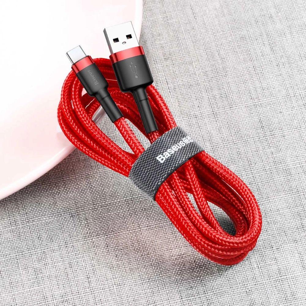Refurbished Baseus Phone Cable Cafule Fast Charging USB to Type-C USB 2A (2M) - Reebelo Ireland